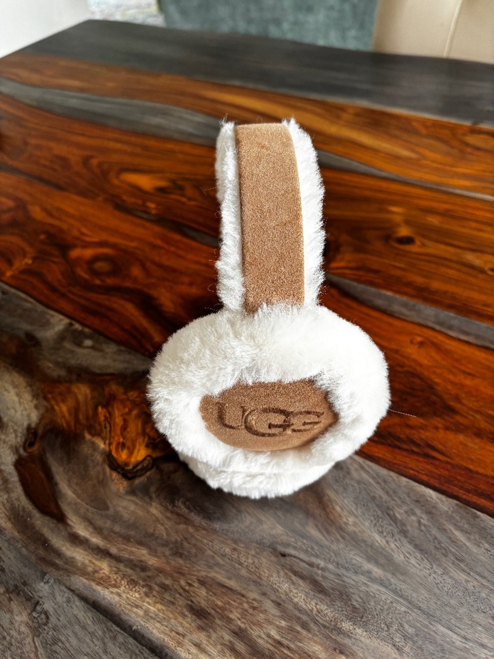 UGG Logo embroidered genuine shearling Earmuffs